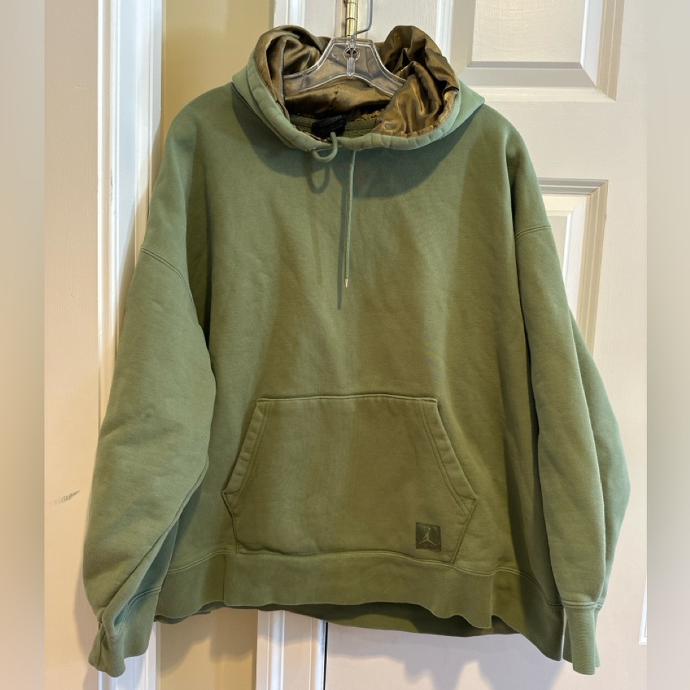 Jordan Satin-Lined Hoodie Olive Green Men’s XL